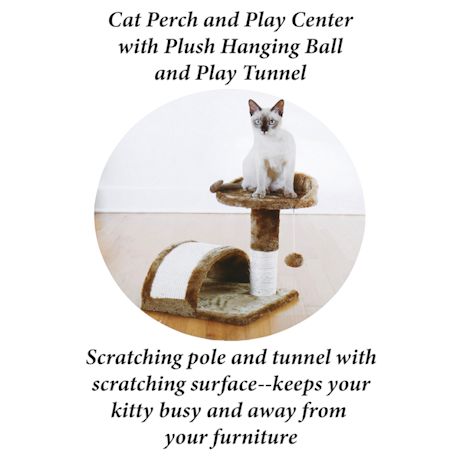 Etna Cat Tree Cat Tower - Cat Bed Activity Play Center with Cat Scratching Post, Plush Cat Furniture