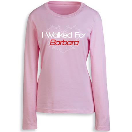 Personalized Cancer Walk Long Sleeve Tee