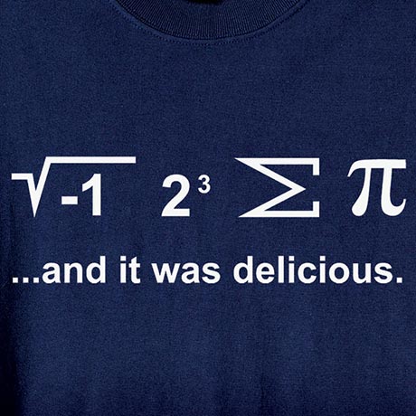 I Ate Some Pi Shirt with Math Equation