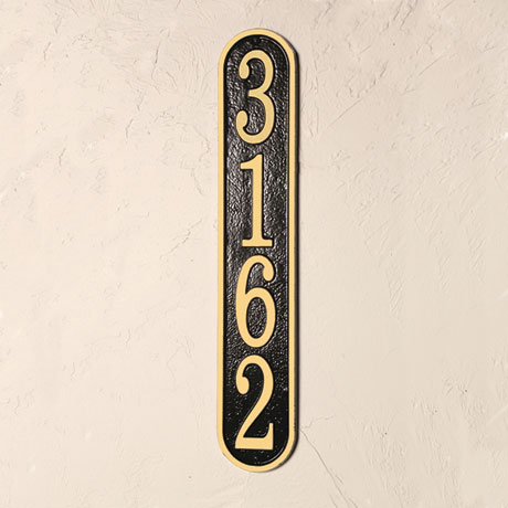 Personalized Vertical House Number Plaque