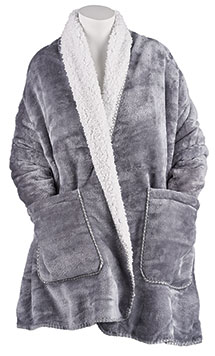 Alternate image for Wearable Fleece Throw - Gray