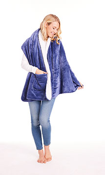 Alternate image for Wearable Throw - Twilight Blue