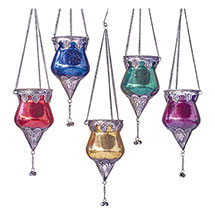 Alternate image for Mercury Glass Hanging Tealights