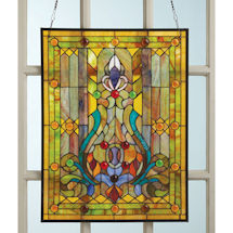 Victorian Style Stained Glass Window Panel