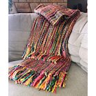 Alternate image for Multicolored Chunky Knit Throw Blanket