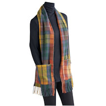 Alternate image for Scottish Tartan Plaid Wool Pocket Scarf - Antique  Buchanan (Yellow)