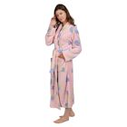 Alternate image for Womens Floral Tie Kimono Robe - Long Plush Spa Robe for Women by Catalog Classics