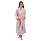 Alternate image for Womens Floral Tie Kimono Robe - Long Plush Spa Robe for Women by Catalog Classics