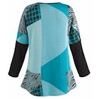 Alternate image for Turquoise Regal Long Sleeve Tunic
