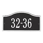 Alternate Image 4 for Whitehall Personalized Cast Metal Address Plaque - Small Rolling Hills Custom House Number Sign - 12' x 6' - Allows Special Characters