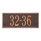 Alternate image for Whitehall Personalized Cast Metal Address Plaque - Small Hartford Custom House Number Sign - 10.5' x 4.25' - Allows Special Characters