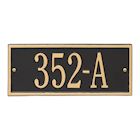 Whitehall Personalized Cast Metal Address Plaque - Small Hartford Custom House Number Sign - 10.5" x 4.25" - Allows Special Characters
