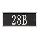 Alternate Image 4 for Whitehall Personalized Cast Metal Address Plaque - Small Hartford Custom House Number Sign - 10.5' x 4.25' - Allows Special Characters