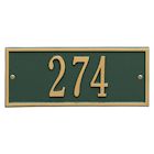 Alternate image for Whitehall Personalized Cast Metal Address Plaque - Small Hartford Custom House Number Sign - 10.5' x 4.25' - Allows Special Characters