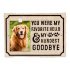Whitehall My Hardest Goodbye Pet Memorial Photo Wall Sign - Keepsake Remembrance Plaque with Paw Prints and Picture Clip