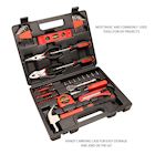Great Working Tools 65 Piece Tool Set, General Household Hand Tool Kit with Storage Carry Case, Hammer, Screwdrivers, Ratchet, Sockets, Pliers & More