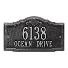 Alternate Image 6 for Whitehall Personalized Address Plaque - Custom 2-Line Cast Aluminum Gatewood House Number Wall Sign (15.25'W x 10'H)