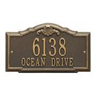 Alternate Image 15 for Whitehall Personalized Address Plaque - Custom 2-Line Cast Aluminum Gatewood House Number Wall Sign (15.25'W x 10'H)
