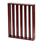 Alternate Image 2 for Home District Freestanding Pet Gate, Solid Wood 3-Panel Tri-Fold Folding Dog Gate Dog Fence for Doorways Stairs Decorative Pet Barrier - Mahogany Traditional Slat, 54' x 24'
