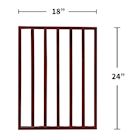 Alternate image for Home District Freestanding Pet Gate, Solid Wood 3-Panel Tri-Fold Folding Dog Gate Dog Fence for Doorways Stairs Decorative Pet Barrier - Mahogany Traditional Slat, 54' x 24'