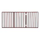 Alternate Image 6 for Home District Freestanding Pet Gate, Solid Wood 3-Panel Tri-Fold Folding Dog Gate Dog Fence for Doorways Stairs Decorative Pet Barrier - Mahogany Traditional Slat, 54' x 24'