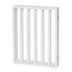 Alternate Image 2 for Home District Freestanding Pet Gate, Solid Wood 3-Panel Tri-Fold Folding Dog Gate Dog Fence for Doorways Stairs Decorative Pet Barrier - White Traditional Slat, 54' x 24'