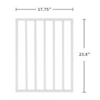 Alternate Image 5 for Home District Freestanding Pet Gate, Solid Wood 3-Panel Tri-Fold Folding Dog Gate Dog Fence for Doorways Stairs Decorative Pet Barrier - White Traditional Slat, 54' x 24'