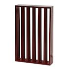 Alternate Image 2 for Home District Freestanding Pet Gate, Solid Wood 3-Panel Tri-Fold Folding Dog Gate Dog Fence for Doorways Stairs Decorative Pet Barrier - Mahogany Traditional Slat, 71' x 27'