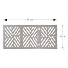 Alternate image for Home District Freestanding Pet Gate Real Wood 3-Panel Tri Fold Folding Dog Fence - White Lattice Design, 53' x 24'