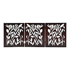 Alternate Image 6 for ETNA Freestanding Wood Pet Gate - Leaf Design 3-Panel Tri Fold Dog Fence for Doorways, Stairs - Indoor/Outdoor Pet Barrier - Brown 48'W x 19' Tall