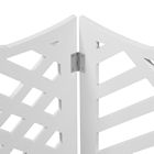 Alternate Image 3 for Etna Freestanding Wood Pet Gate 3-Panel Tri Fold Dog Fence - 48' Wide x 19' High - Black Geometric