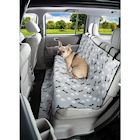 Etna Waterproof Pet Seat Cover - Car Dog Mat Protects Vehicle from Dirt, Mud, Water and Scratches - Paw and Bone Print