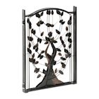 Alternate Image 3 for ETNA 3-Panel Foldable Dog Gate Freestanding Dog Gates for the House - Freestanding Pet Gate Metal Tri-Fold Tree of Life Dog Fence 53' W x 23 1/2' Tall
