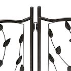 Alternate Image 4 for ETNA 3-Panel Foldable Dog Gate Freestanding Dog Gates for the House - Freestanding Pet Gate Metal Tri-Fold Tree of Life Dog Fence 53' W x 23 1/2' Tall