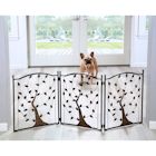 Alternate Image 5 for ETNA 3-Panel Foldable Dog Gate Freestanding Dog Gates for the House - Freestanding Pet Gate Metal Tri-Fold Tree of Life Dog Fence 53' W x 23 1/2' Tall