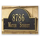 Personalized Address Plaque - Arched Wall Plaque