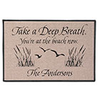 Personalized Take A Deep Breath - You're At The Beach Now Doormat