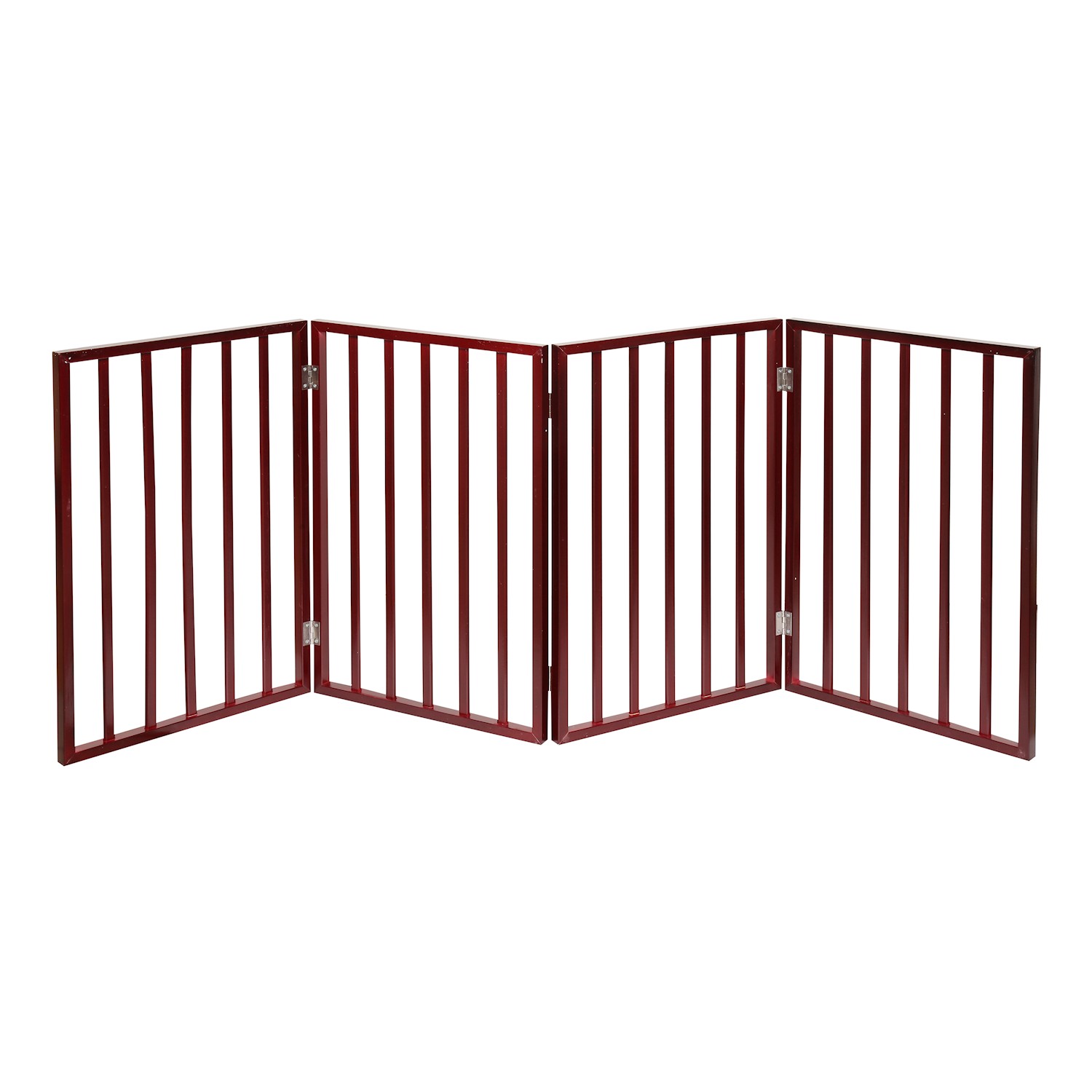 Solid Wood 3-Panel Tri-Fold & HOME DISTRICT Freestanding Pet Gate PanelFolding Dog Gate Dog Fence for Doorways Stairs Decorative Pet Barrier 